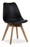 Set 6 Silla Tulip Eames Escandinava B Madera- Alto Impacto