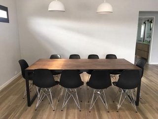 Mesa Comedor Metalica Industrial Rustica 240cm- Alto Impacto en internet