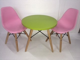 Imagen de Combo Mesa Eames + 2 Sillas Eames Kids Niños - Alto Impacto