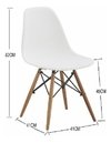 Combo Mesa Metalica Madera 200 *100 + 8 Sillas Eames - tienda online