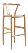 Banqueta Wishbone Madera Natural Barra - Alto Impacto - comprar online