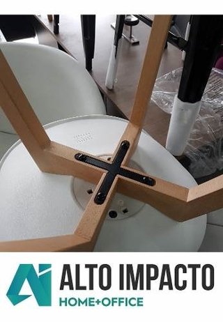 Set 6 Silla Tulip Eames Escandinava B Madera- Alto Impacto - tienda online