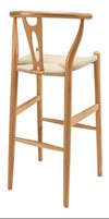 Banqueta Wishbone Madera Natural Barra - Alto Impacto en internet