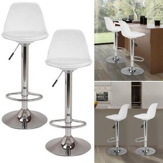 Set 2 Banqueta Taburete Regulable Tulip - Alto Impacto