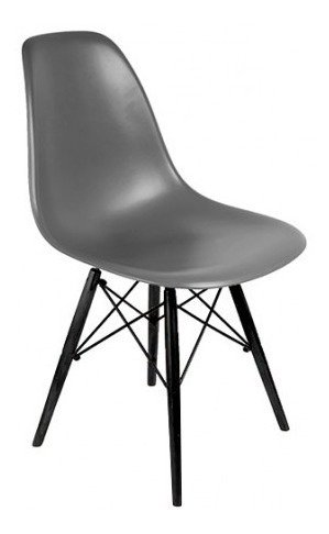 Silla 6 Eames Dsw Miller Patas Madera Oscura - Alto Impacto- - comprar online