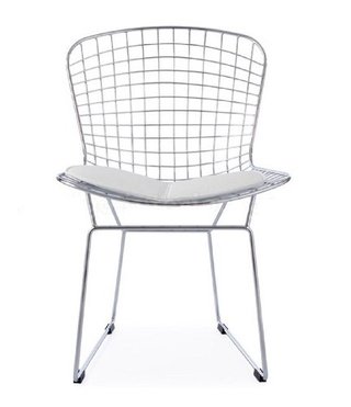 Set 4 Silla Bertoia Acero Cromado Almohadón Importadas - Alto Impacto - comprar online