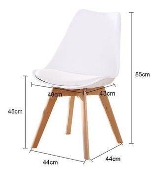 Combo Mesa Eames 80 Cm 4 Silla Dsw Eames - Alto Impacto - tienda online