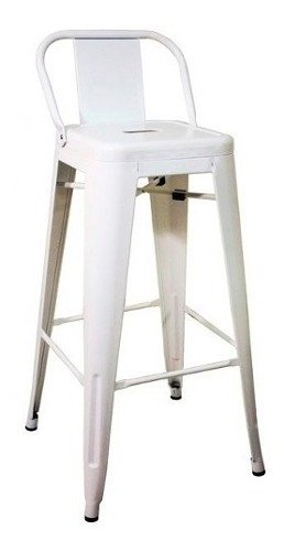 Banqueta Taburete Tolix Metálico Respald Medio- Alto Impacto - ALTO IMPACTO Home + Office