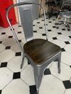 Set * 4 Silla Tolix Pauchard Asiento Madera + 12 Pagos - Alto Impacto - ALTO IMPACTO Home + Office