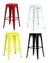 Set 4 Banqueta Taburete Tolix Metal Outlet P- Alto Impacto - comprar online