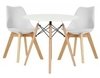 Combo Mesa Eames 80 + 2 Silla Tulip Tapizada - Alto Impacto