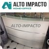 Recepcion Mostrador Curvo Con Detalles En Acero - comprar online