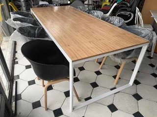 Mesa Metalica Industrial Rustica 240 * 100 + 6 Sillas Hay - comprar online