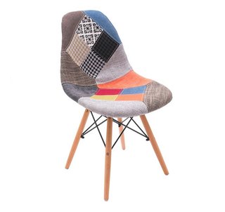 Set 4 Silla Patchwork Daw Eames Base Madera P - Alto Impacto - comprar online