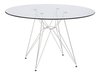 Mesa Redonda Vidrio Eiffel +4 Silla Eames Dsr- Alto Impacto en internet