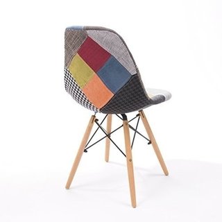 Set * 6 Silla Patchwork Dsw Eames Base Madera - Alto Impacto - ALTO IMPACTO Home + Office