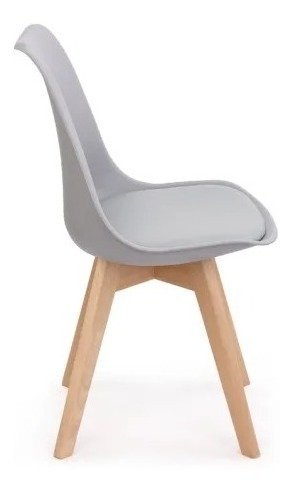 Set * 4 Silla Tulip Escandinava Eames Base Madera - Alto Impacto en internet