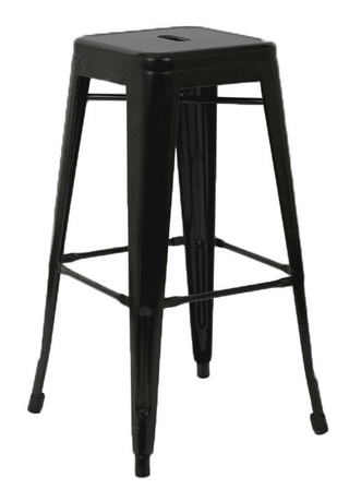 Set 4 Banqueta Taburete Tolix Metalica - Alto Impacto