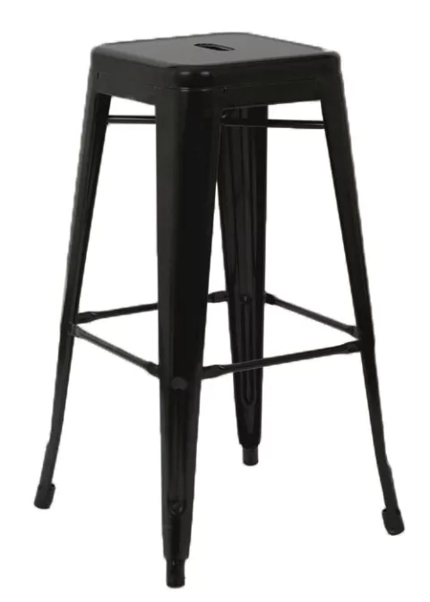 Set 4 Banqueta Taburete Tolix Metalica - Alto Impacto