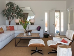 Sillón Eames Lounge Ottoman Blanco - comprar online