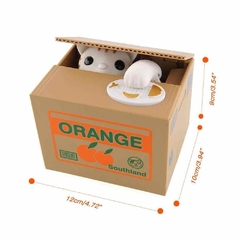 Alcancía Gato Roba Monedas $ - comprar online