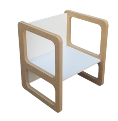 Silla Cubo - Madera Maciza