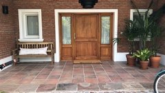 Banco con Respaldo - Madera Maciza