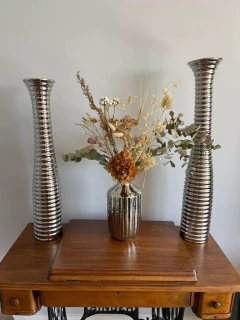 Florero redondo plateado Extra Large - comprar online