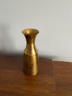 Florero dorado - Madera Maciza