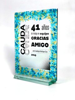 Diploma de cristal de colores - Romero Gurman