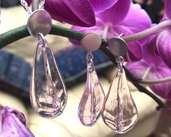 Set de dije y aretes "Hojas"
