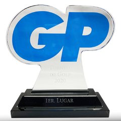 Trofeo de cristal golf