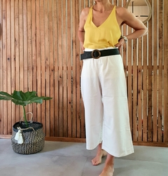 Pantalon DINA LINO blanco - GUIOTTO Indumentaria 