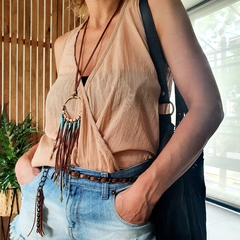 Musculosa VERA gasa tostado