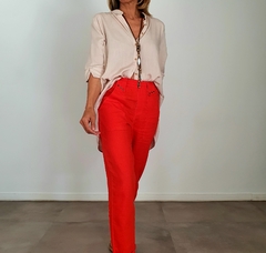 Pantalon Almendra naranja - comprar online