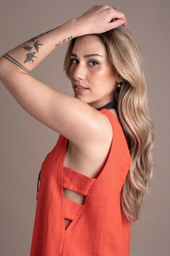 Vestido Rene Naranja en internet
