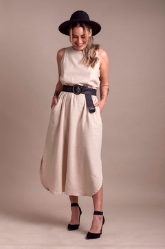 Vestido Rene crudo - tienda online