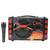 PARLANTE BLUETOOTH PORTATIL POTENCIADO MICROFONO KARAOKE SD FM WINCO W211R ROJO