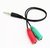 Cable Adaptador Mini Plug 3.5mm Auricular Ps4 Pc Microfonos Consolas Parlantes - comprar online