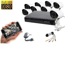 KIT DE SEGURIDAD CCTV 8 CAMARAS FULL HD 1080P+DVR ANTI ROBO en internet