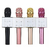 MICROFONO INALAMBRICO MULTIMEDIA KARAOKE BLUETOOTH Q7 C/PARLANTE LUCES ESTUCHE