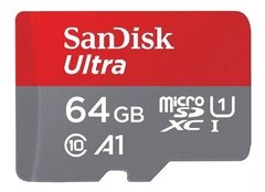Memoria Micro Sd 64 Gb Ultra SANDISK Hc Clase 10 Hd 100mbs - comprar online