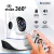 CAMARA IP VIGILANCIA VISION NOCTURNA 3 ANTENAS MONITOREO ALERTAS - tienda online