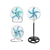 VENTILADOR DE PIE 3 EN 1 PROFILE 1,80MTS GRAN POTENCIA MOTOR 100W 5 ASPAS METALICAS