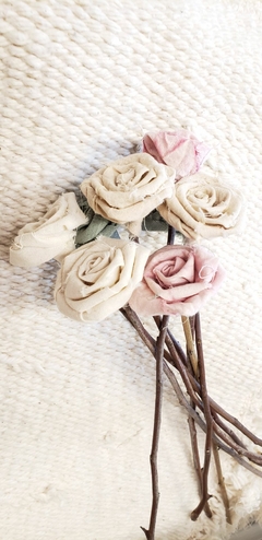 FLORES DE TELA ROCOCO PEQUEÑAS - comprar online