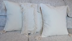 Pack 3 Almohadones Boho Borlas y Flecos - tienda online