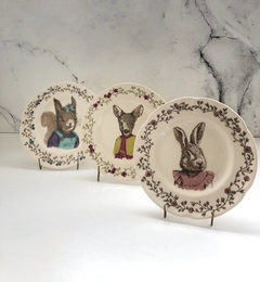 Plato de postre ilustrado CONEJA - comprar online