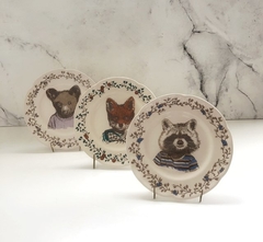 Plato de postre ilustrado ZORRO - comprar online