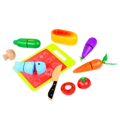 Comidinhas para Corte com Velcro Brinquedo Educativo - Tooky Toy