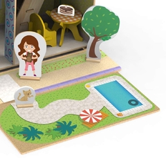 Brinquedo Educativo Quebra-cabeça 3D Casinha de Madeira Little House Verão - 50 PÇS - loja online